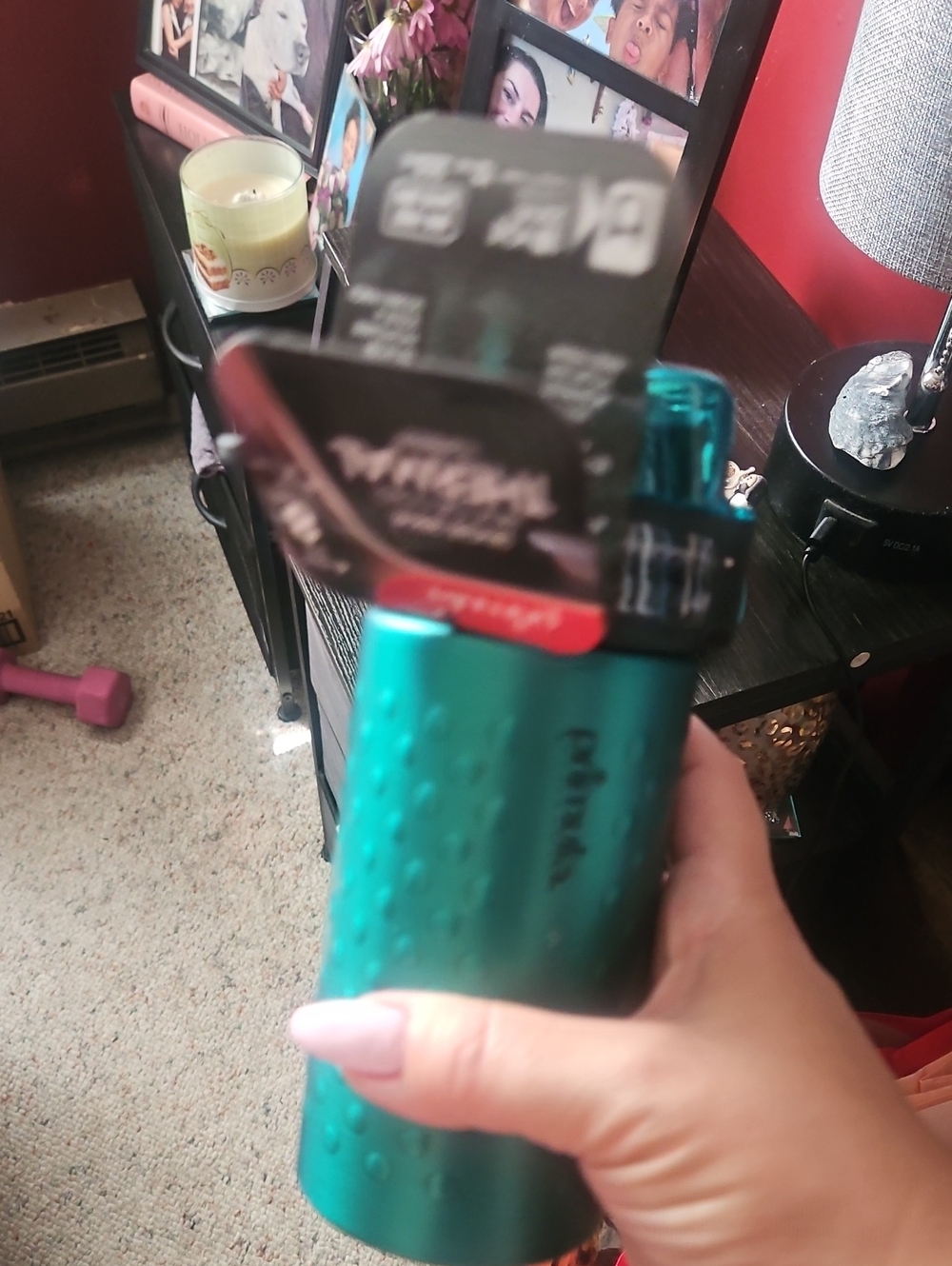 Refillable Turquoise Women’s Body Spray Canister